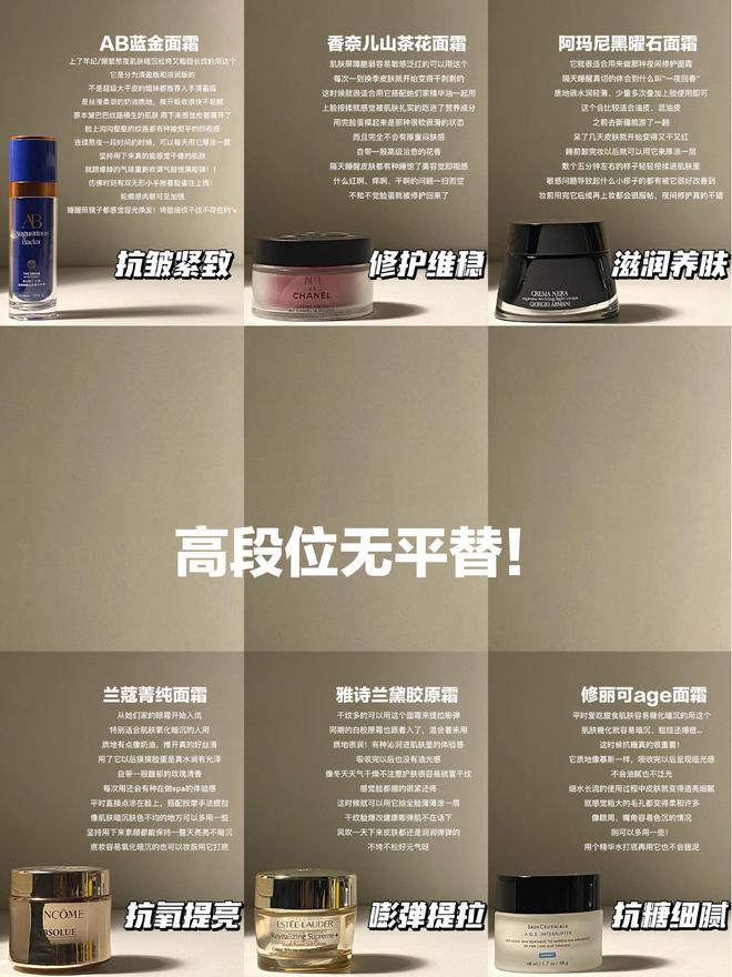 6款抗老面霜爆改垮脸抗皱紧致无平替AG旗舰厅花了好几万试错总结出来的(图1)